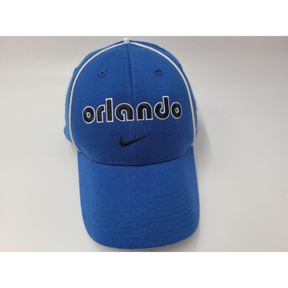 Orlando Magic Nike Center Swoosh Flex Fitted OSFA Hat Cap NBA *MISSING BUTTON*